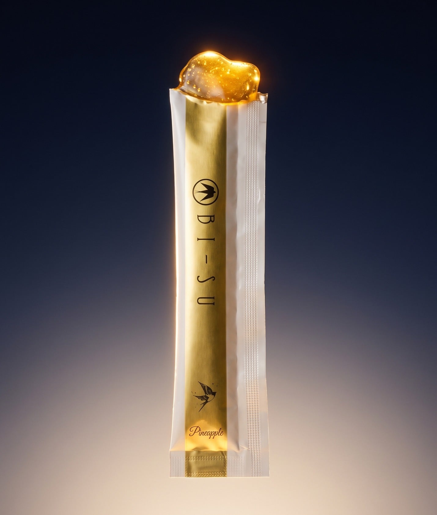 A BI-SU jelly stick standing upright