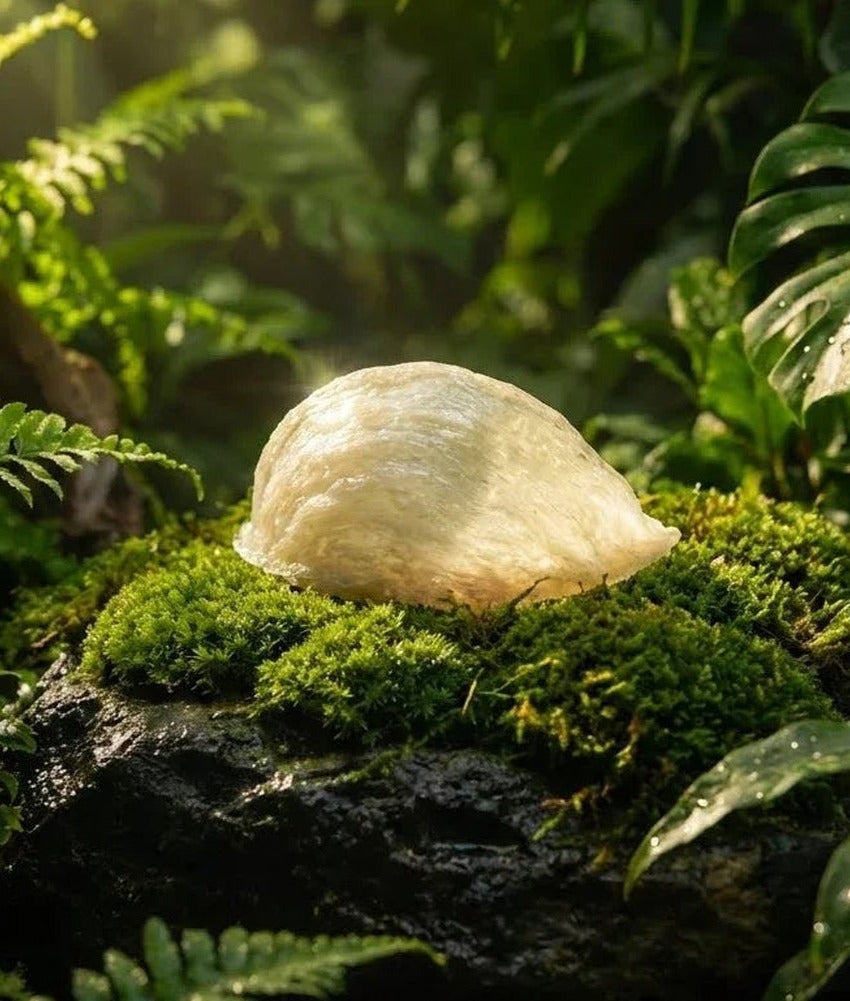 A whole edible swiftlet&rsquo;s nest on moss