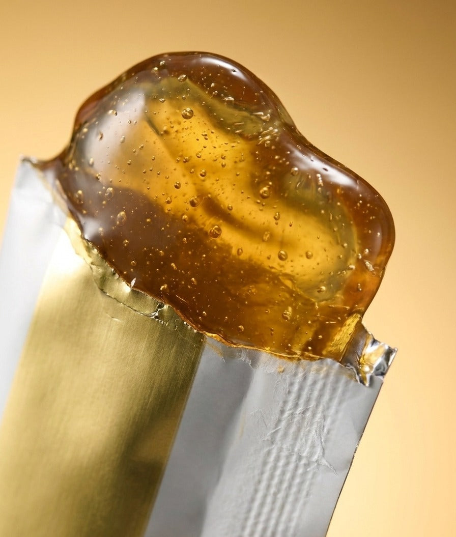 The jelly texture, close
